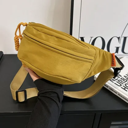 Casual Canvas Waist Chest Bag - Image 2