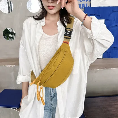 Casual Canvas Waist Chest Bag - Image 3