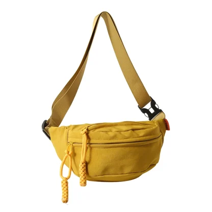 Casual Canvas Waist Chest Bag - Image 5