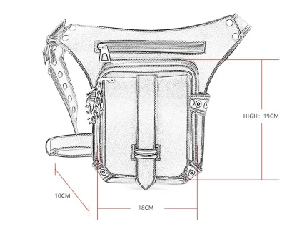 Retro Moto Biker Waist Pack - Image 7