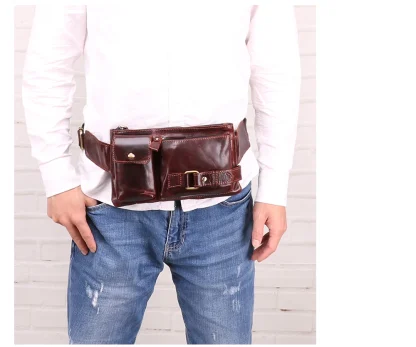 Multi-function Leatherette Waist Belt Bag - Image 5