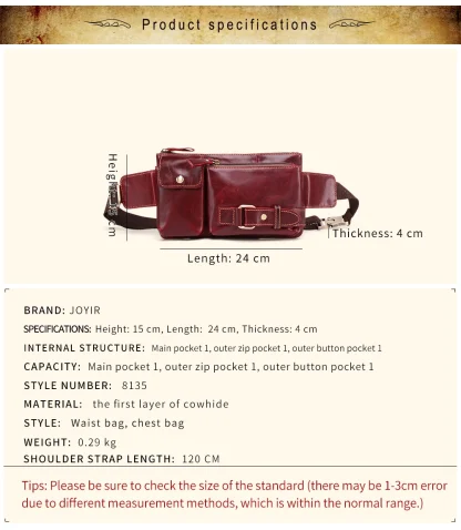 Multi-function Leatherette Waist Belt Bag - Image 6