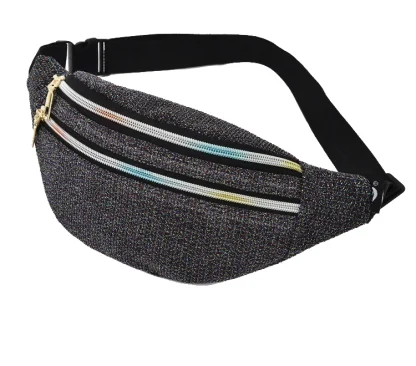 Colorful Zipper Style Waist Belt Bag - Image 3