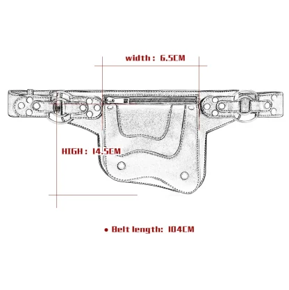 Retro Thigh Holster Belt Bag - Image 5