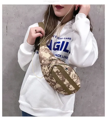 Camouflage Outdoor Utility Fanny Pack - Image 6