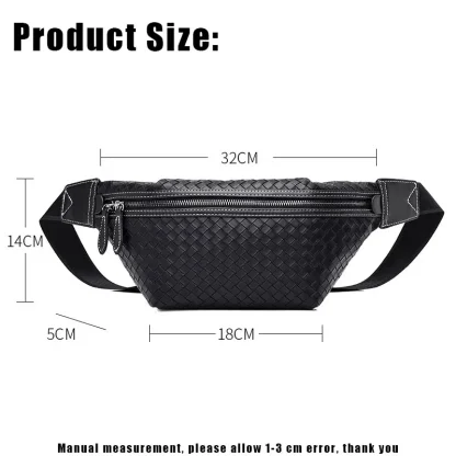 Woven PU Leather Waist Pack - Image 5