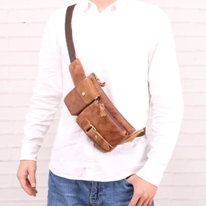 Multi-function Leatherette Waist Belt Bag - Image 4
