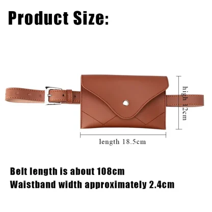 Envelope PU Leather Waist Bag - Image 5