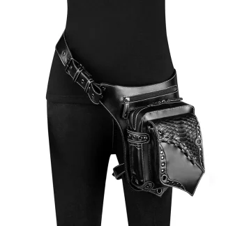 Multi Organizer Leatherette Waist Belt