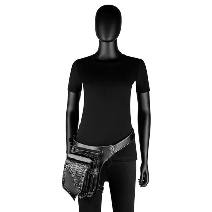 Multi Organizer Leatherette Waist Belt - Image 5
