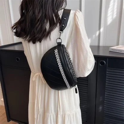 Tassel Rivet Waist Belt Bag - Image 3