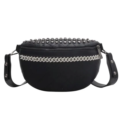 Tassel Rivet Waist Belt Bag - Image 6