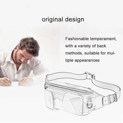 Sporty Diagonal Belt Bag - Image 2