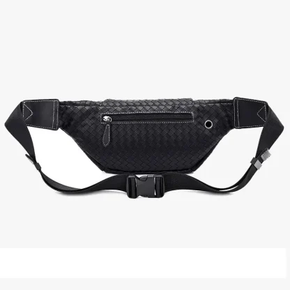 Woven PU Leather Waist Pack - Image 3