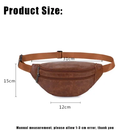 Casual Solid Hip Waist Belt Bag - Image 6