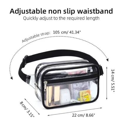 Clear Waist Bag with Adjustable Strap - Image 6