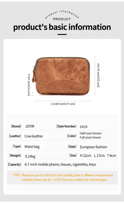Large Travel Belt Bag - Image 3