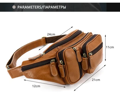 Vintage Style Travel Waist Pack - Image 6