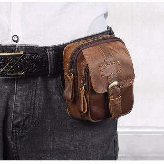 Small Faux Leather Belt Bag