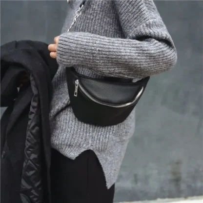 Elegant Metal Chain Belt Bag