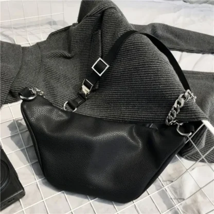 Elegant Metal Chain Belt Bag - Image 5