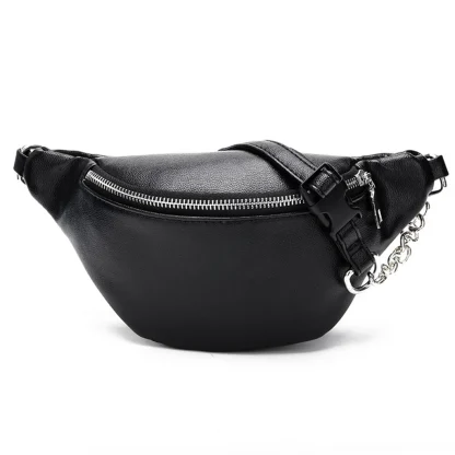 Elegant Metal Chain Belt Bag - Image 2