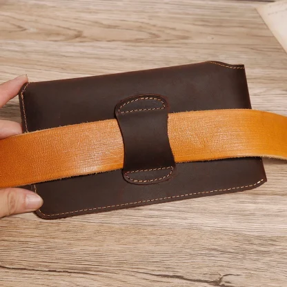 Leatherette Money Phone Pouch Belt Bag - Image 2