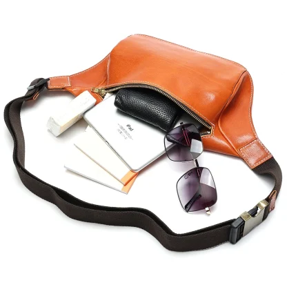 Travel Chest Zipper Waist Bag - Image 2