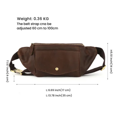 Vintage-Like Travel Chest Belt Bag - Image 5