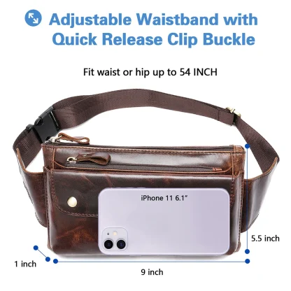 Rustic Style Traveler Waist Bag - Image 7