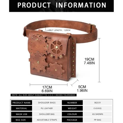 Retro Punk Outdoor Waist Bag - Image 7