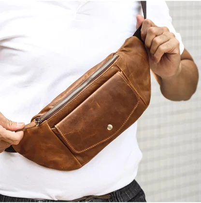 Vintage-Like Travel Chest Belt Bag