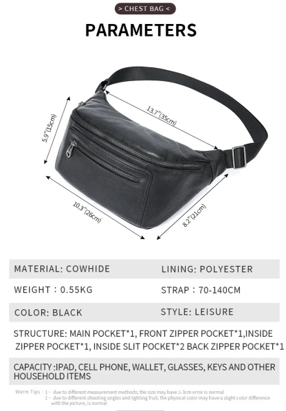Executive Elegance Waist Bag - Image 3