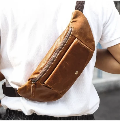 Vintage-Like Travel Chest Belt Bag - Image 4