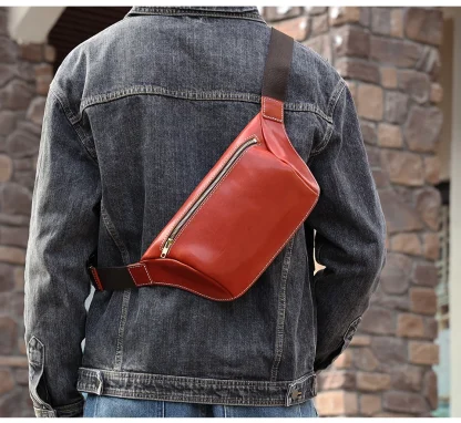 Travel Chest Zipper Waist Bag - Image 4