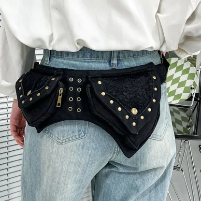 Retro Lace Style Belt Bag