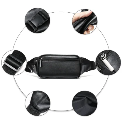 Stylish Black Fanny Pack - Image 2